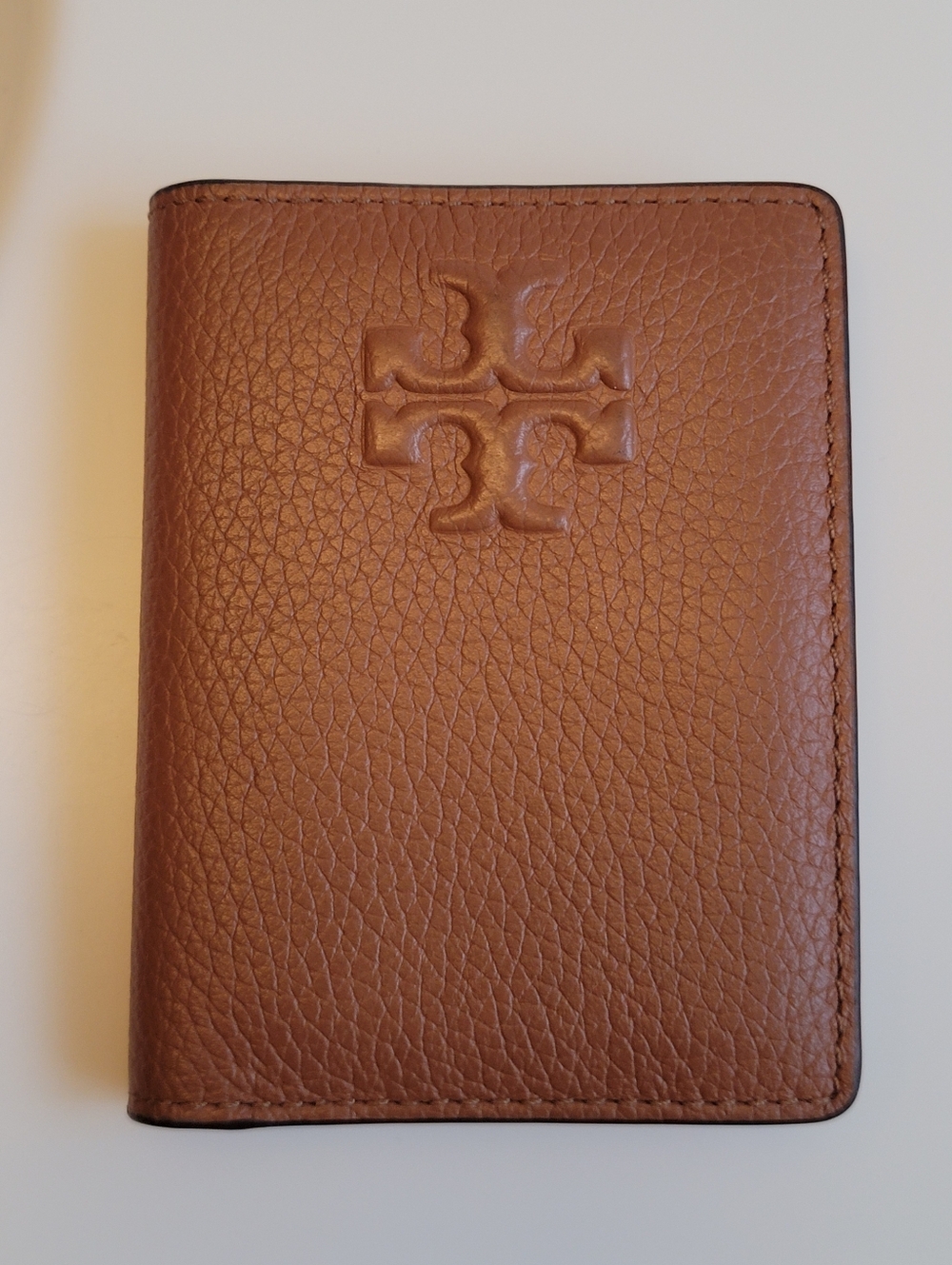 Tory Burch Embossed Leather  Wallet - Brown